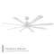 Modern Forms Fans Size Matters Indoor or Outdoor Smart Ceiling Fan in Matte White FR-W2403-65-MW - alternate 4